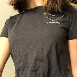 Charcoal linen Capricorn shirt from JCrew.